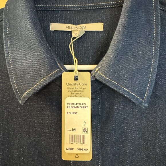 Hudson Men's Stretch Denim Shirt - Picture 3 of 6